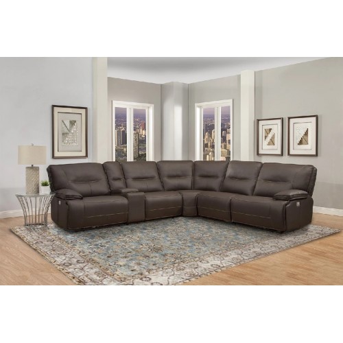 Spartacus Power Reclining Sectional W/Power Headrest